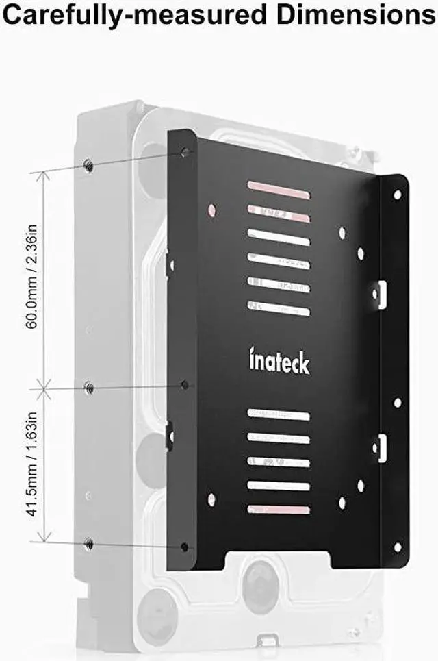 Alt view image 3 of 6 - 2.5 to 3.5 Adapter, SSD Mounting Bracket, 2.5 to 3.5 Hard Drive Adapter (2 Pack), SA04004