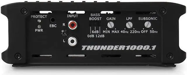 Alt view image 3 of 5 - Audio THUNDER10001 Thunder Series Car Amplifier