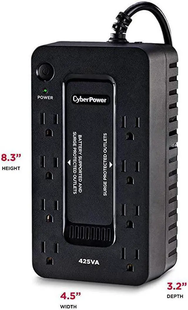 Alt view image 5 of 7 - ST425 Standby UPS System 425VA260W 8 Outlets Compact