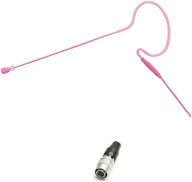 Main image of AVL630PKH4P Pink Headset Microphone wHiroshi 4 Pin for Audio Technica Wireless Microphone System