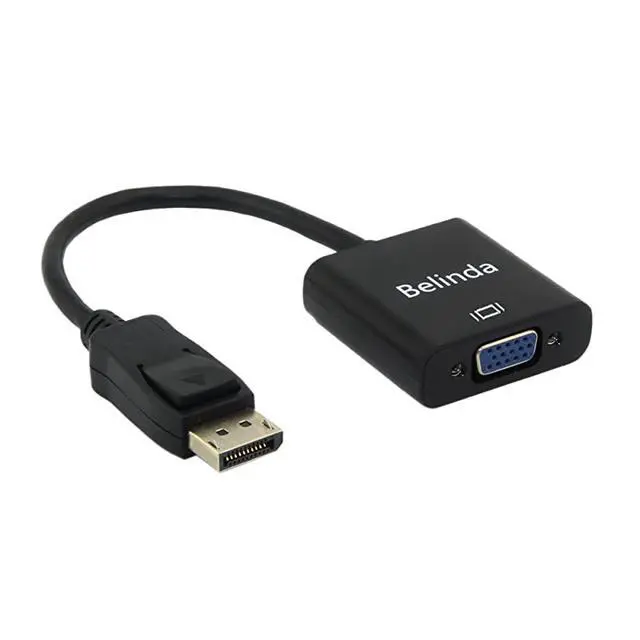 Alt view image 2 of 5 - DisplayPort Display Port DP Male to VGA Female Cable Adapter Converter Black Male to Female for DisplayPort Enabled Desktops to Connect to VGA Displays for PC