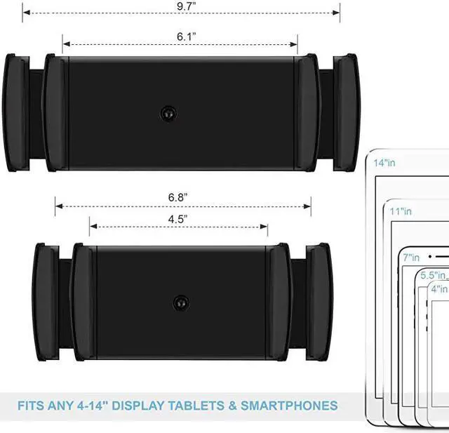Alt view image 2 of 7 - Business Kiosk Aluminum Tablet Stand 360 Swivel Tablet Phone Holders for Any 414 Display Tablets or Cell Phones Professional Sturdy for Store POS Office Showroom Grey