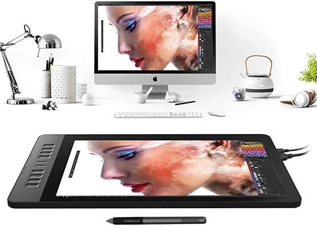 Alt view image 7 of 7 - PD1561 Pen Display with Tilt-Support Battery-Free 8192 Level Pen 10 Shortcut Keys HD Screen Drawing Tablet with Monitor Stand - 15.6 Inches