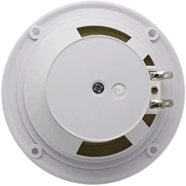 Alt view image 6 of 7 - 4 Inches  Waterproof Marine Ceiling Speakers with 160 Watts Power Handling for Kitchen Bathroom Boat Car RV Camper Motorcycle Cloth Surround and Low Profile Design 1 Pair White