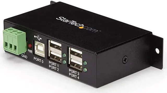 Main image of com 4Port Industrial USB 20 Hub with ESD Protection Mountable Multiport Hub ST4200USBM