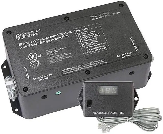 Main image of 30 Amp Hardwired RV Electrical Management System Surge Protector With Remote Display (1 MIN), EMS-HW30C