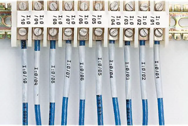 Alt view image 5 of 5 - Official M21187C342 PermaSleeve HeatShrink Polyolefin Wire Marking Sleeves Black on White Designed for BMP21PLUS BMP21 ID PAL and LABPAL Printers 7 Length 0335quot Width