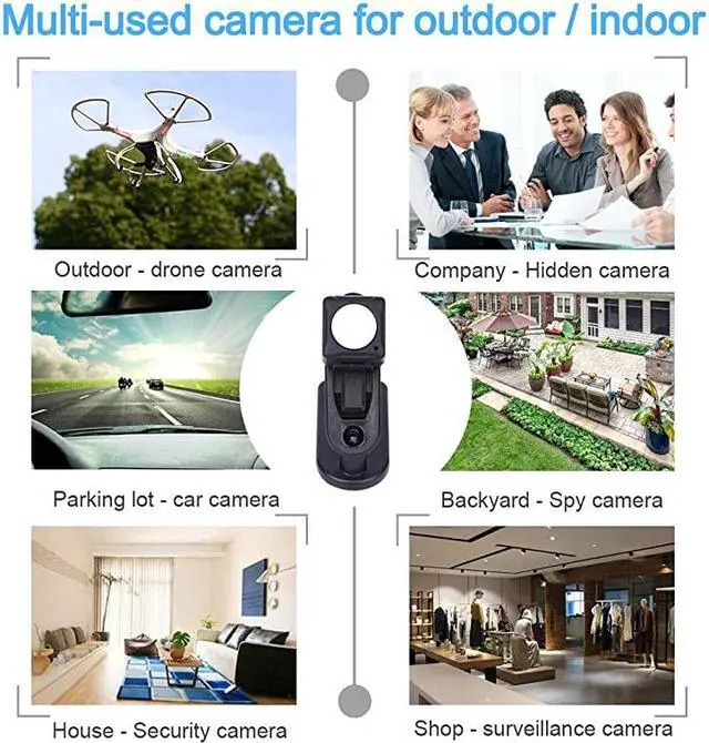 Alt view image 6 of 6 - Mini Spy Camera Wireless Hidden  Full HD 1080P Portable Small Covert Home Nanny Cam with Motion Detection and Night Vision IndoorOutdoor Micro Security Surveillance Hidden Camera
