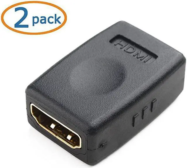 Alt view image 2 of 4 - 2Pack HDMI to HDMI Female to Female Adapter HDMI Coupler with 4K and HDR Support