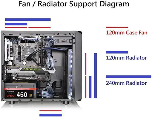 Alt view image 6 of 6 - Versa H15 Micro ATX Mini Tower Computer Chassis with One 120mm Rear Fan PreInstalled CA1D400S1NNA0