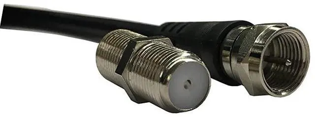 Alt view image 3 of 5 - Extention Coaxial Cable 15 Feet with Coaxial Coupler Extend Your Digital TV Antenna Cable