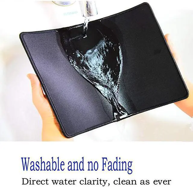 Alt view image 5 of 6 - 3 Pack Standard Mouse Pad with Stitched Edges Comfortable Mouse Mat Pad NonSlip Rubber Base Mousepad for All Types of Mouse Laptop Computer PC 103 x 83 inches Black