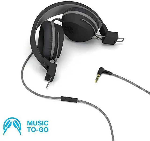 Alt view image 2 of 5 - Audio Neon Folding OnEar Headphones | Wired Headphones | Tangle Free Cord | Noise Isolation | 40mm Neodymium Drivers | C3 Sound Crystal Clear Clarity | Black