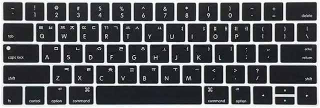 Main image of Korean Ultra Thin Silicone Keyboard Protector Cover Skin for Apple MacBook Pro Touch Bar Retina 13Inch 15Inch Model A1706 A1707 A1989 A1990 A2159 2016 2017 2018 2019 Release Black