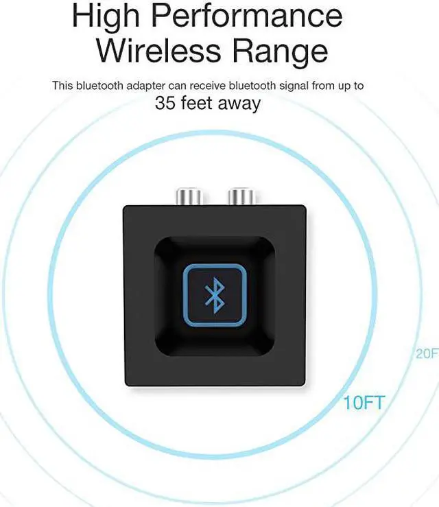 Alt view image 6 of 7 - Wireless Audio Receiver for Music Streaming Sound System Works with Smart Phones and Tablets Wireless Adapter for Speakers