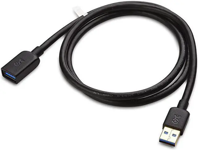 Alt view image 2 of 5 - USB to USB Extension USB 30 Extension in Black 6 Feet for Oculus Rift HTC Vive Playstation VR Headset and More