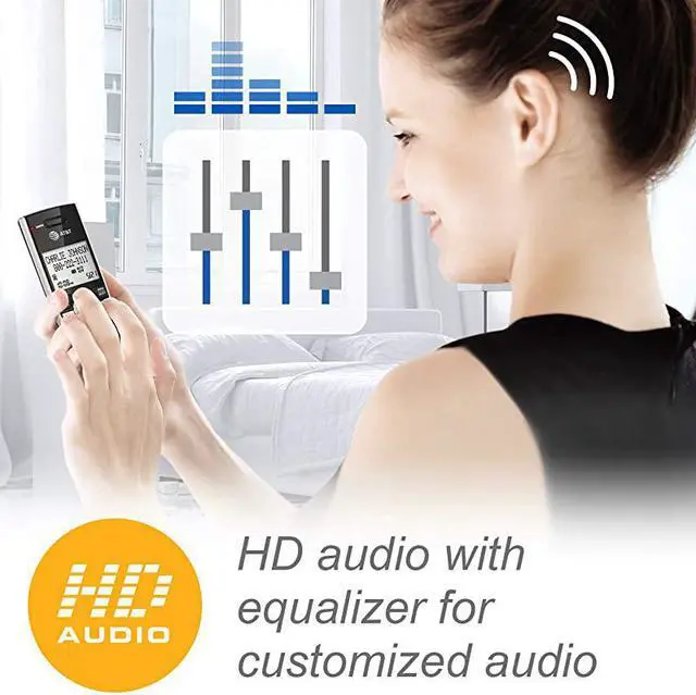 Alt view image 7 of 7 - DECT 60 Expandable Cordless Phone with Answering System SilverBlack with 3 Handsets