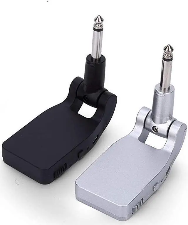 Alt view image 4 of 7 - 24GHZ Wireless Guitar System Builtin Rechargeable Lithium Battery Digital Transmitter Receiver for Electric Guitar Bass Black