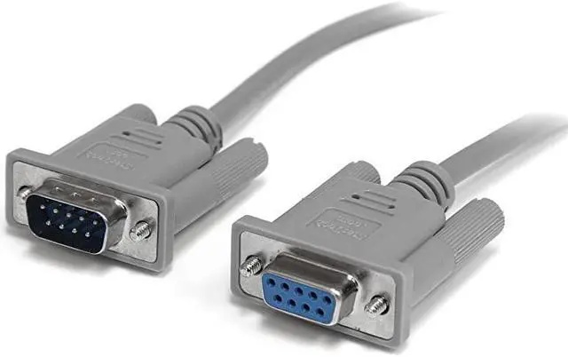Main image of com 10 ft DB9 RS232 Serial Null Modem Cable FM Null modem cable DB9 M to DB9 F 10 ft SCNM9FM
