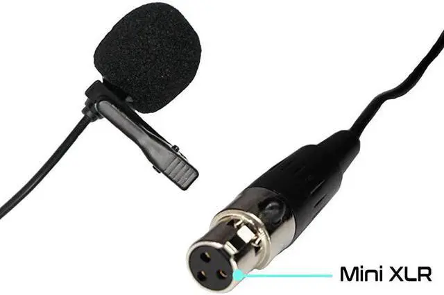 Alt view image 3 of 4 - Lavalier Lapel MicrophoneHeadset Microphone Combo with Mini XLR Jack HandFree Clipon Lapel Mic and Flexible Wired Boom Headset Mic for Voice Amplifier Audio Sound System