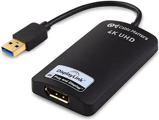 Main image of USB to DisplayPort Adapter USB 30 to DisplayPort Adapter USB 3 to DisplayPort Adapter USB to DP Adapter Supporting 4K Resolution for Windows