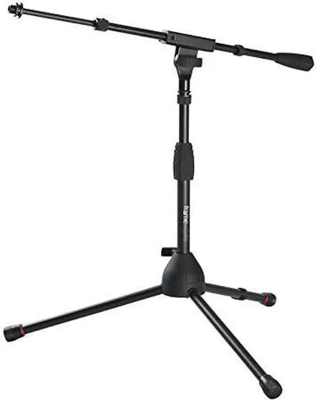 Main image of Short Tripod Base Microphone Stand with Soft Grip Twist Clutch Boom Arm and Both 38 and 58 Adapters GFWMIC2621