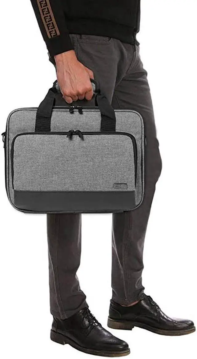Alt view image 7 of 7 - Projector CaseProjector Bag with Accessories Storage Pockets Compatible with Most Major ProjectorsMedium1375 x 105 x 45 Inches Gray
