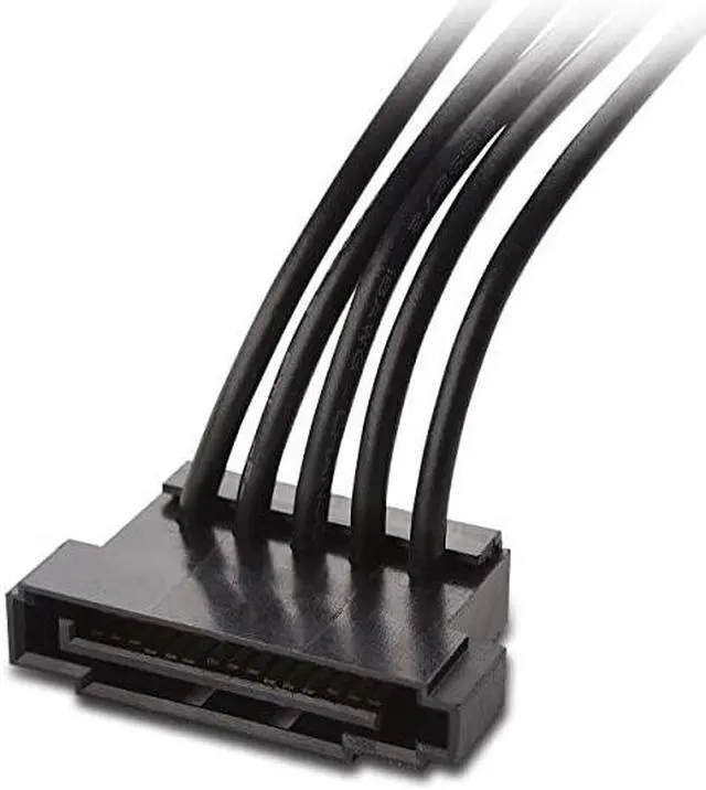 Alt view image 3 of 5 - 2Pack 15 Pin SATA to 4 SATA Power Splitter 18 Inches
