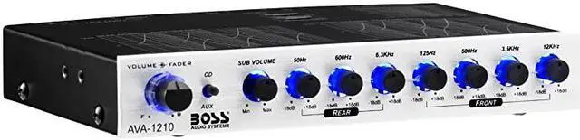 Main image of AVA1210 7 Band Pre-Amp Car Equalizer with Gold-Plated Front Rear and Subwoofer Outputs
