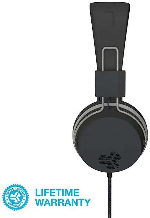 Alt view image 3 of 5 - Audio Neon Folding OnEar Headphones | Wired Headphones | Tangle Free Cord | Noise Isolation | 40mm Neodymium Drivers | C3 Sound Crystal Clear Clarity | Black