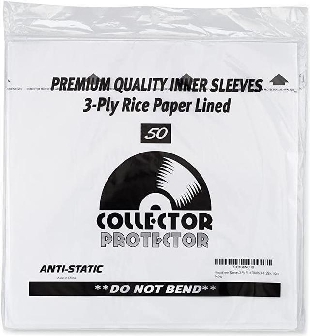 (50) Archival Quality Anti Static Inner Record Sleeves