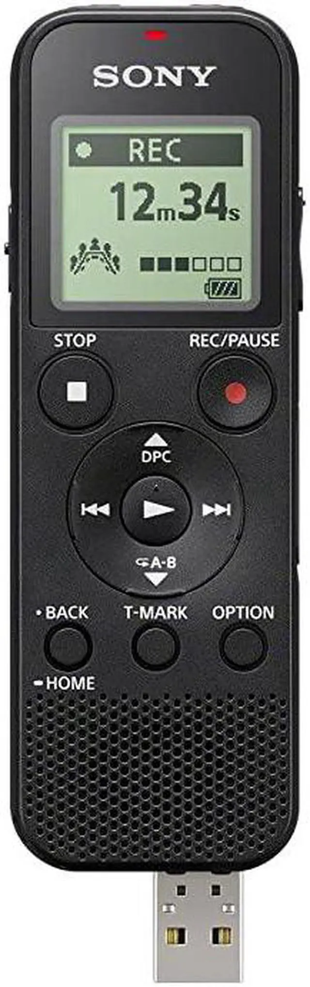 Main image of ICDPX370 Mono Digital Voice Recorder with BuiltIn USB Voice Recorderblack