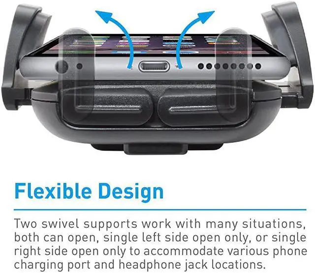 Alt view image 5 of 7 - Car Cup Holder Phone Mount Secure Fit for Phones up to 41 Wide Cup Phone Holder for Car with Flexible Gooseneck 360° Rotatable Cradle Universal Vehicle Fitment Cell Phone Cup Holder