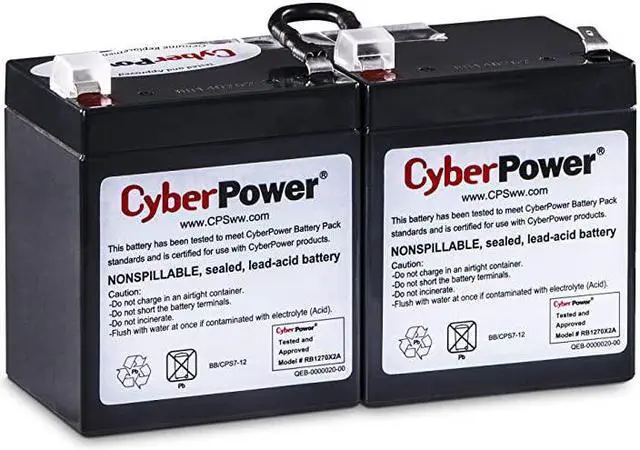 Main image of RB1270X2A Replacement Battery Cartridge MaintenanceFree User InstallableBlack