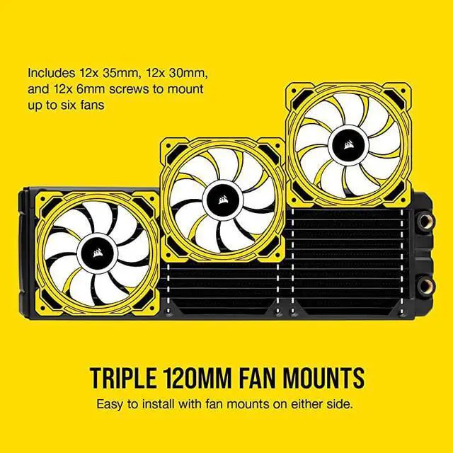 Alt view image 3 of 7 - Hydro X Series XR5 360mm Water Cooling Radiator
