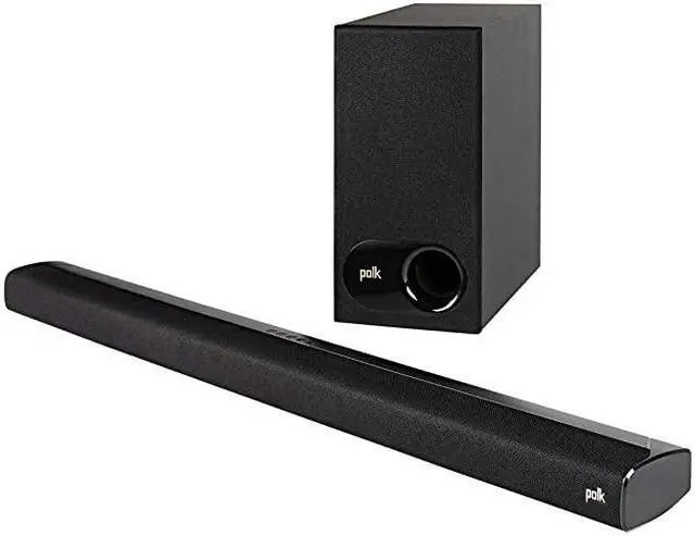 Main image of Signa S2 UltraSlim TV Sound Bar | Works with 4K HD TVs | Wireless Subwoofer | Includes HDMI Optical Cables | Bluetooth Enabled Black