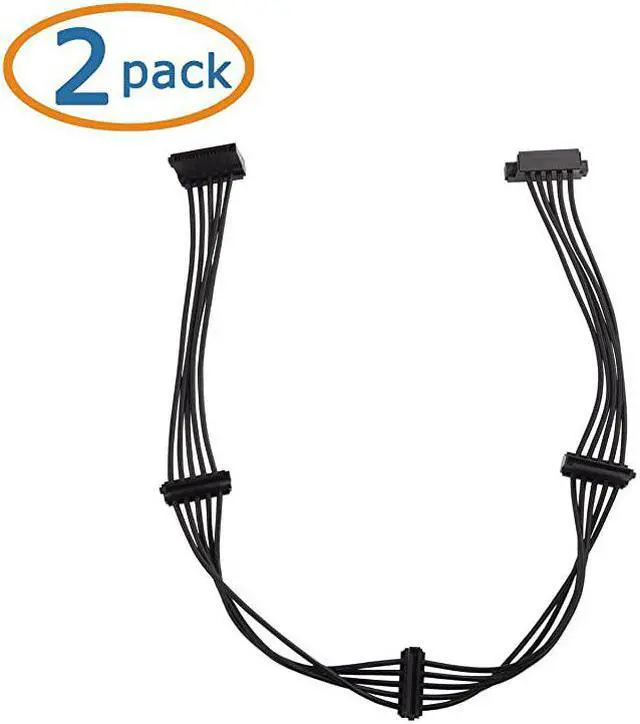 Alt view image 2 of 5 - 2Pack 15 Pin SATA to 4 SATA Power Splitter 18 Inches
