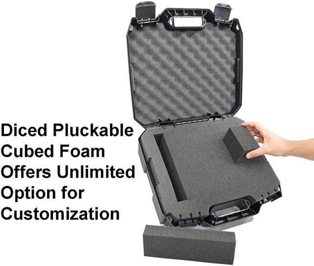 Alt view image 4 of 7 - DJ Mixer Travel Case Compatible with Yamaha MG10XU MG10 MG06 10 Input Stereo Mixer Effects and Cables Hard Shell Protection with PreDiced Customizable Foam Interior
