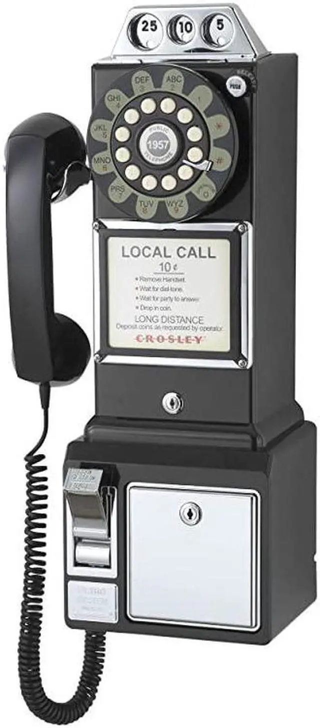 Main image of CR56BK 1950s Payphone with Push Button Technology Black