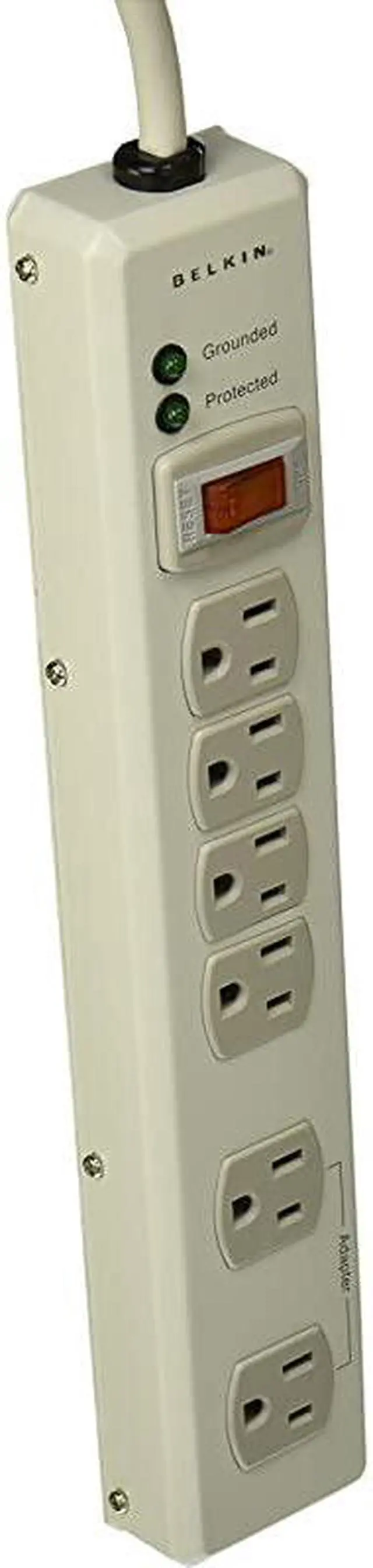 Main image of 6-Outlet Metal Surge Protector with 15' Cord, 885 Joules