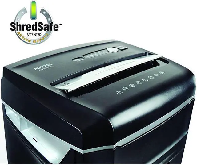 Alt view image 4 of 7 - High Security JamFree AU1000MA 10Sheet MicroCut Paper CD Credit Card Shredder with PullOut Wastebasket