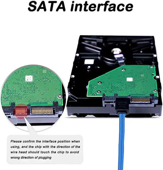 Alt view image 4 of 7 - Set of 12, Straight and 90 Degree Right-Angle SATA III Cable 6.0 Gbps with Locking Latch,  SATA III Cable (6X Black, 6X Blue)