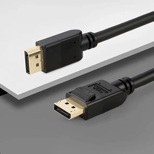 Alt view image 4 of 6 - 2Pack DisplayPort to DisplayPort Cable 6 Feet Gold Plated DP to DP Cable Support 4K Resolution 183M Black