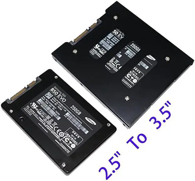 Alt view image 2 of 7 - SSD Mounting Bracket  SSD Bracket 25 to 35 Adapter SSD HDD Metal Mounting Bracket Adapter Hard Drive Holder for PC SSD Pack of 2