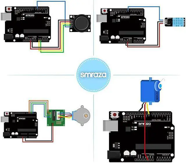 Alt view image 5 of 7 - Super Starter Kit with Breadboard Power Supply Jumper Wires Resistors LED LCD 1602 Sensors Detailed Tutorial for Project Compatible with Arduino