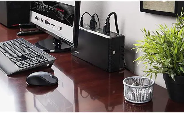 Alt view image 5 of 7 - SL700U Standby UPS System 700VA370W 8 Outlets 2 USB Charging Ports Slim Profile