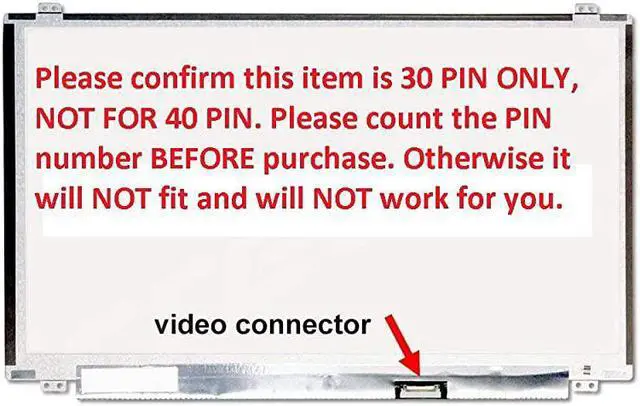 Main image of New Replacement LCD Screen for Laptop LED HD Glossy for Dell Inspiron 15 3000 no touchscreen