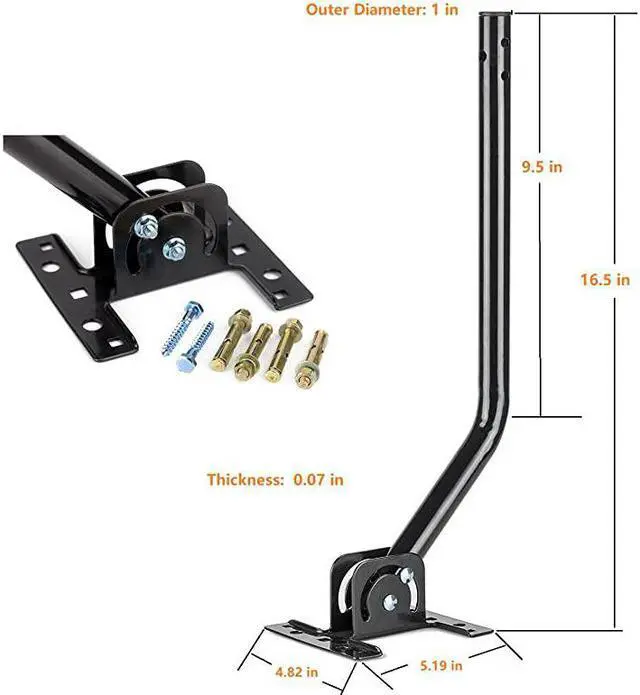 Alt view image 4 of 4 - TV Outdoor Yagi Antenna with Long Range Reception Capacity Digital TV Antenna Available for Attic or Roof Mount Long Range Digital OTA Antenna for Clear Reception 4K1080PHD