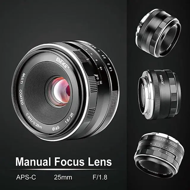 Alt view image 3 of 7 - 25mm F18 Large Aperture Wide Angle Lens Manual Focus Lens fit Fujifilm X Mount Mirrorless Cameras XPro2 XE3 XT1 XT2 XT3 XT4 XT10 XT20 XA2 XE2 XT100 XT200 XE1 XM1 XA1 XPro1 XS10