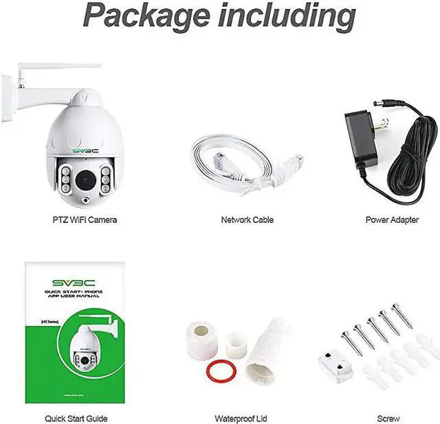 Alt view image 7 of 7 - PTZ WiFi Outdoor Camera,  5MP Super HD 355 ° 5X Optical Zoom Outdoor Security Cam, 196ft Night Vision, Humanoid Detection, 2 Way Audio, IP66 Waterproof, Work with NVR Blueiris,128GB SD Card Slot